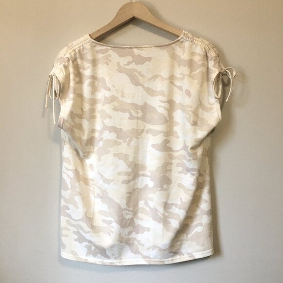 Jane and Delancey Camo Lace Up Muscle Tee - Picture 2 of 14